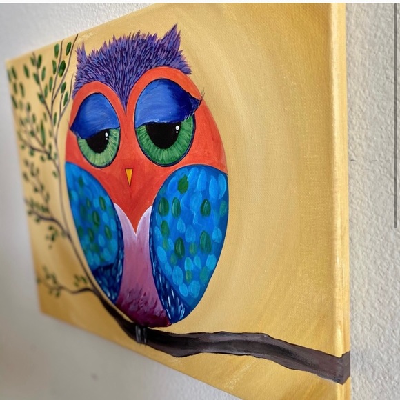 Owl painting - Picture 2 of 4